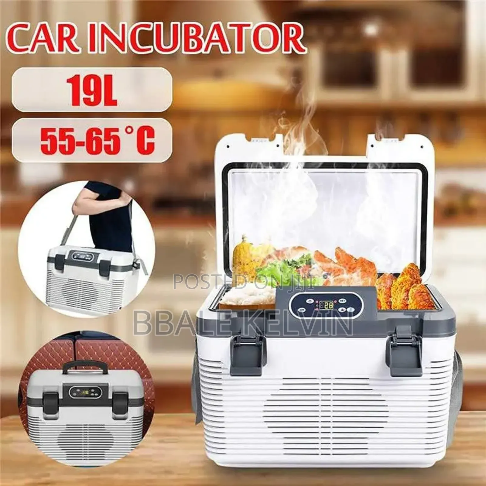 Car Refrigerator, Portable Fridge 19l Cooler, Hot and Cold for Camping