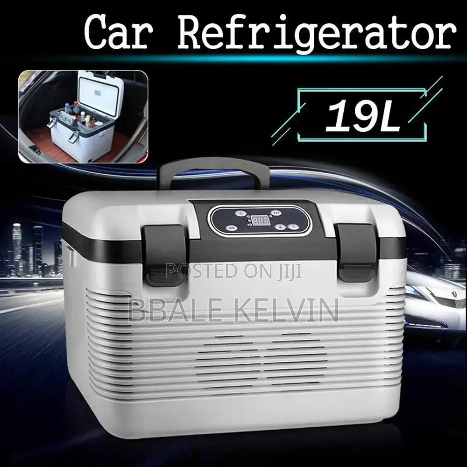 Car Refrigerator, Portable Fridge 19l Cooler, Hot and Cold for Camping