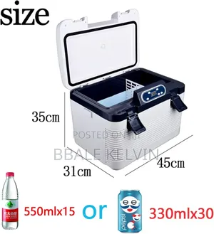 Car Refrigerator, Portable Fridge 19l Cooler, Hot and Cold for Camping