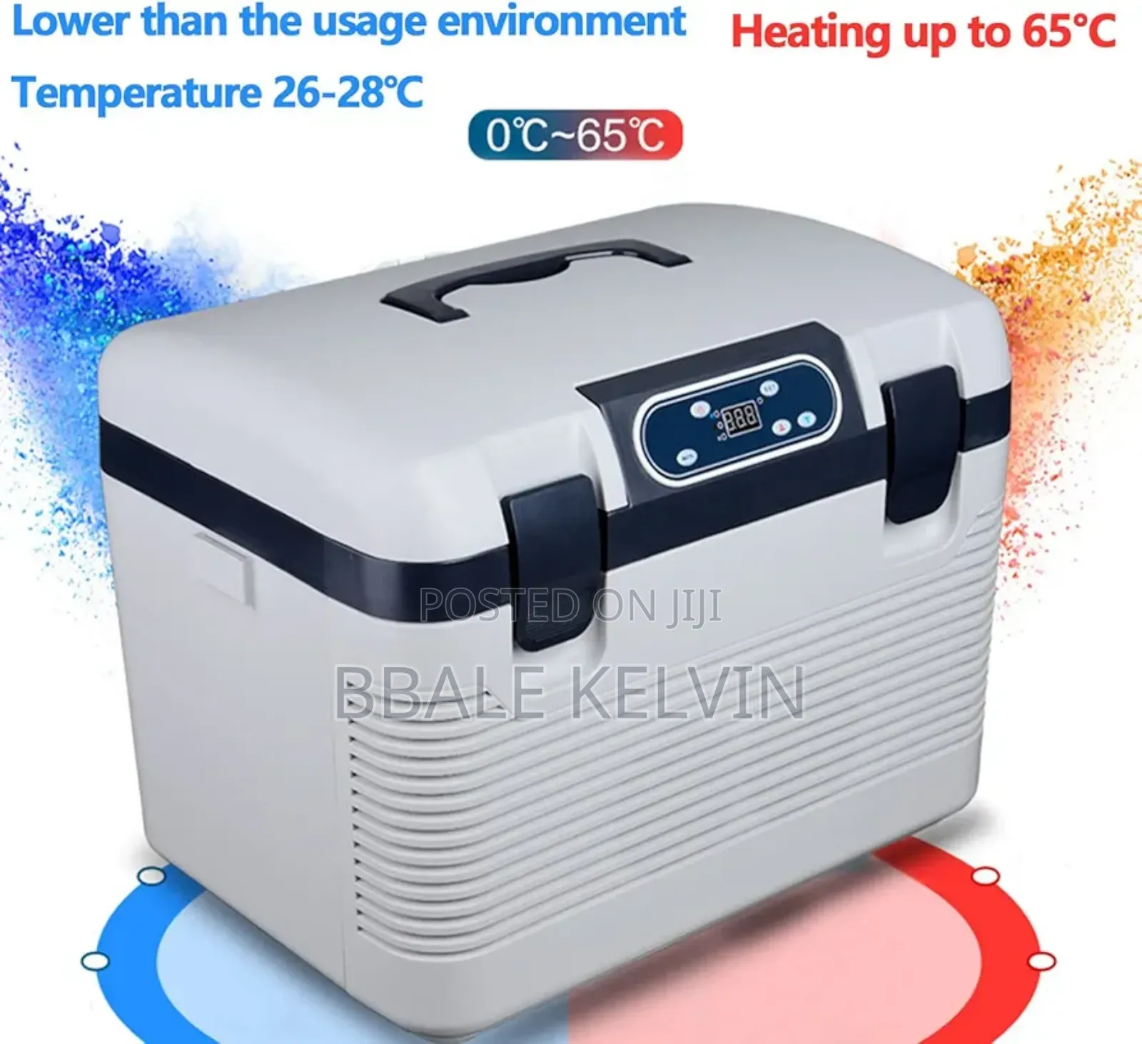 Car Refrigerator, Portable Fridge 19l Cooler, Hot and Cold for Camping