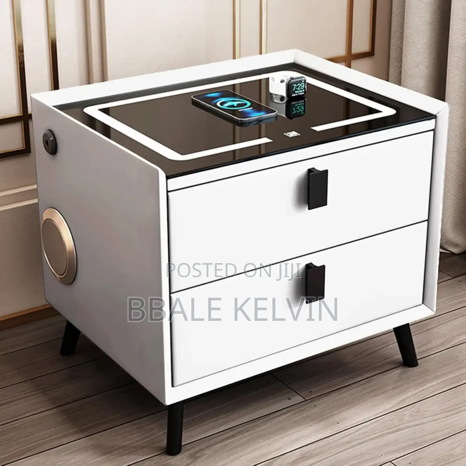 Bedside Table With Drawer,Bedside Table With Charging Station