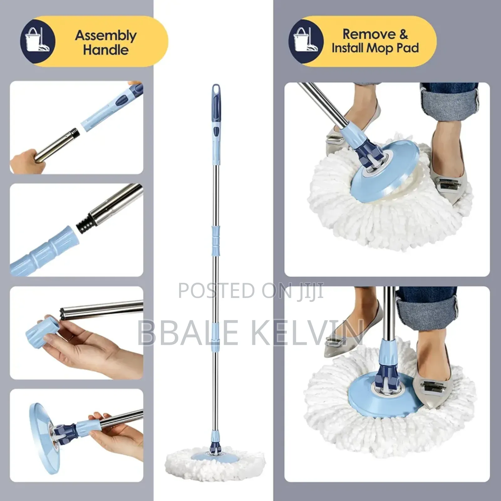 Spin Mopper and Bucket Set