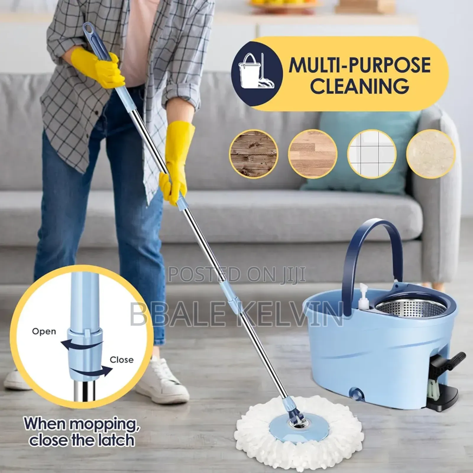 Spin Mopper and Bucket Set
