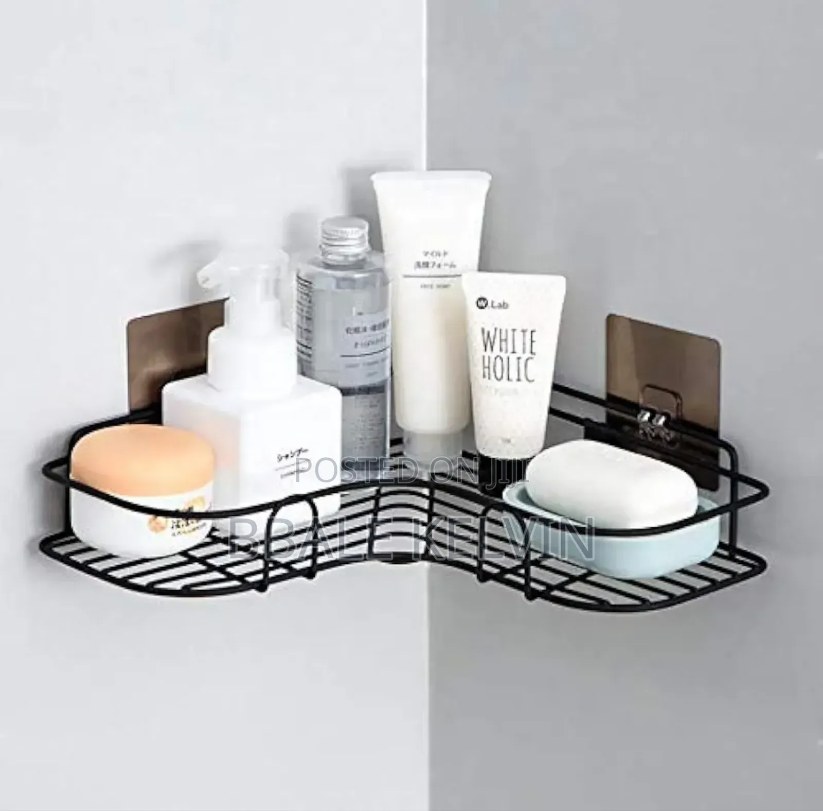 Metal Bathroom Corner Rack Storage Organiser