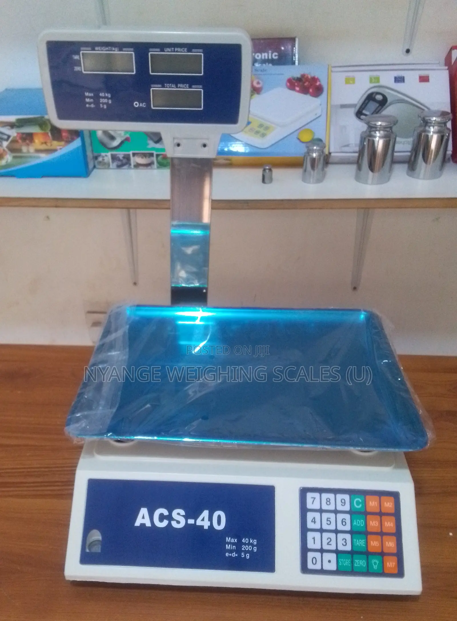 Table Top Weigh Stainless Steal Waterproof Weighing Scales 40kg/2g