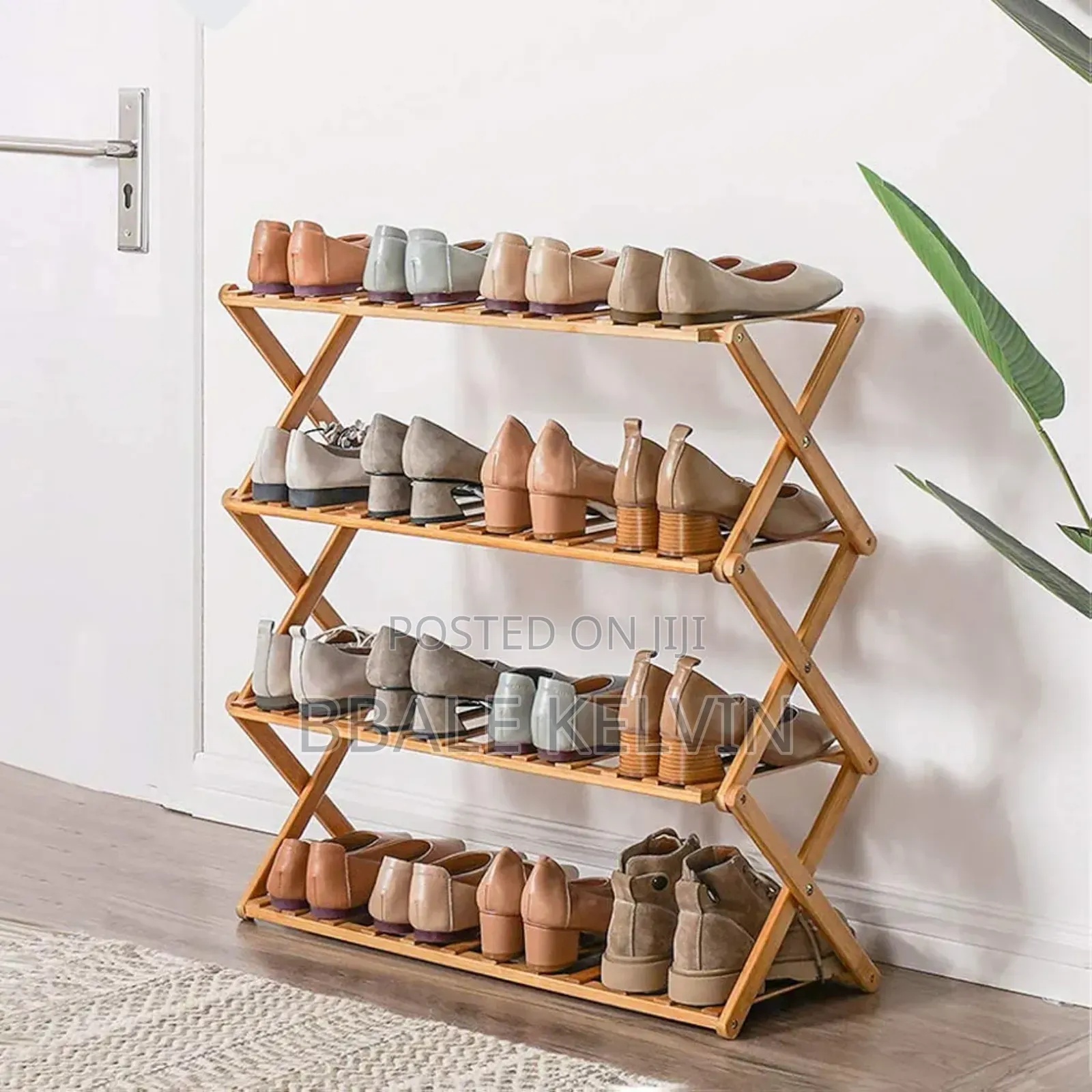 Bamboo Wooden Shoe Rack, Stand Organizer, Storage Shelf
