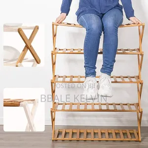 Bamboo Wooden Shoe Rack, Stand Organizer, Storage Shelf