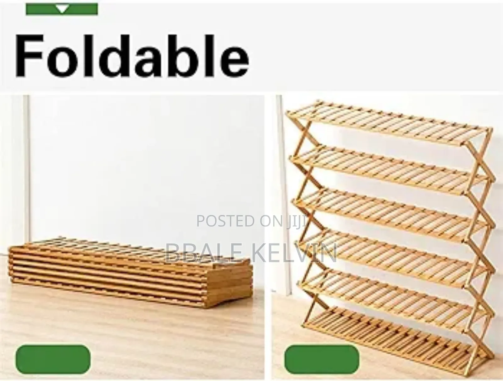 6 Tier Bamboo Wooden Shoe Rack Organizer