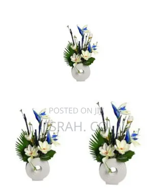 Exotic Artificial Floral Arrangement in Contemporary Textured Vase