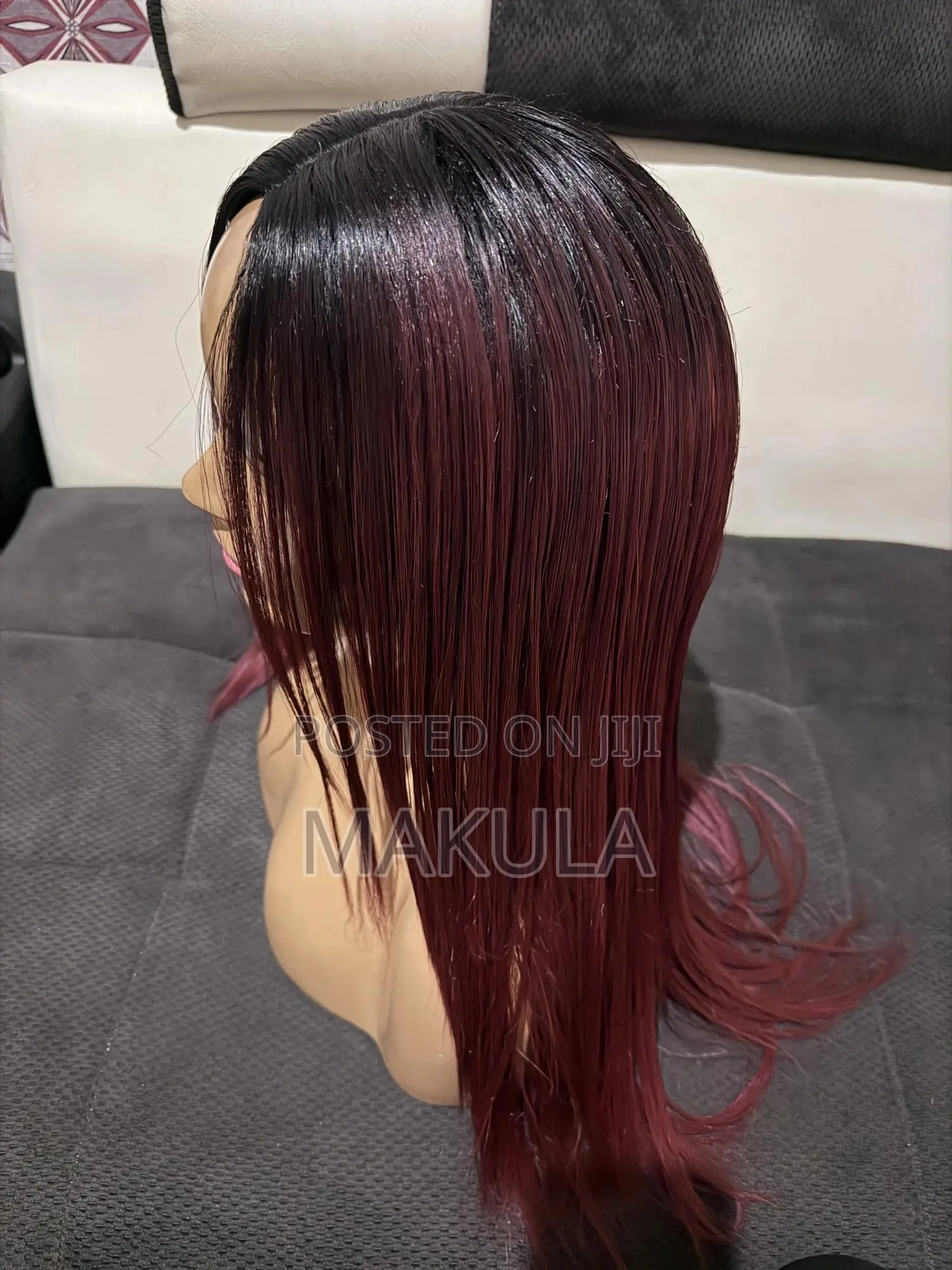 Ombré Maroon Wig
