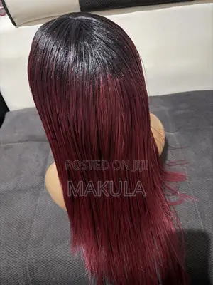 Ombré Maroon Wig
