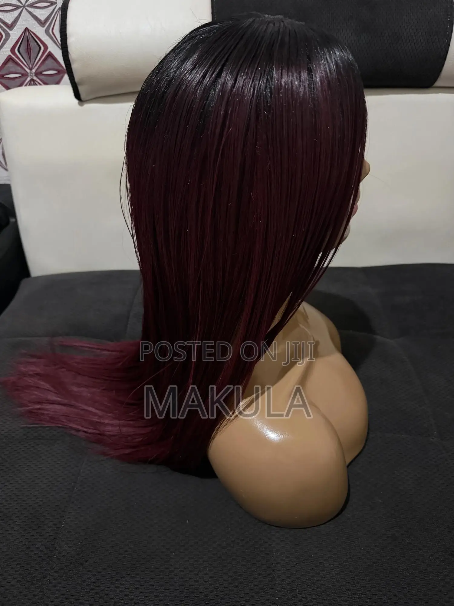 Ombré Maroon Wig