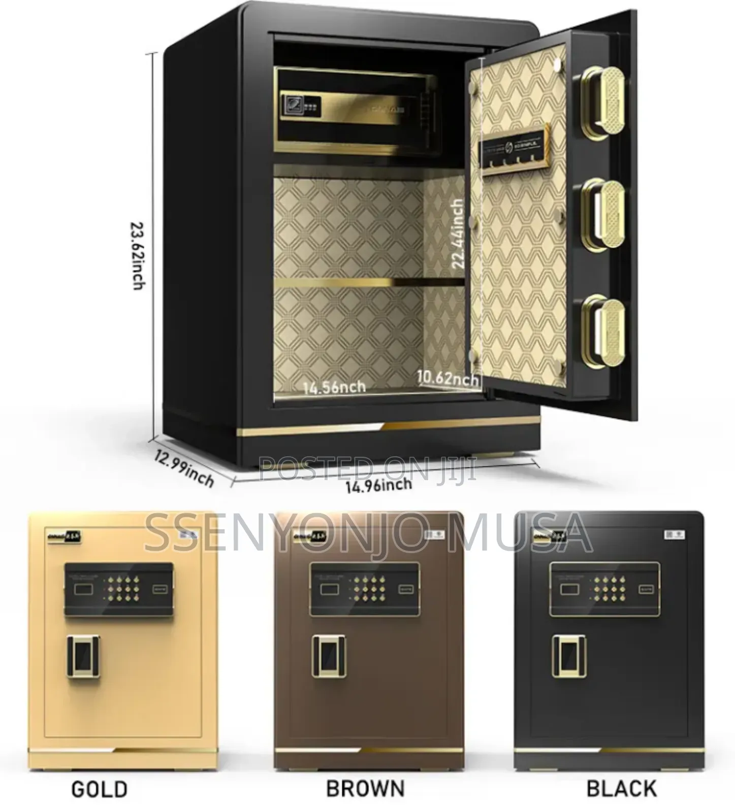 Electric Fireproof Fingerprint Safe Box | Digital Steel Security.