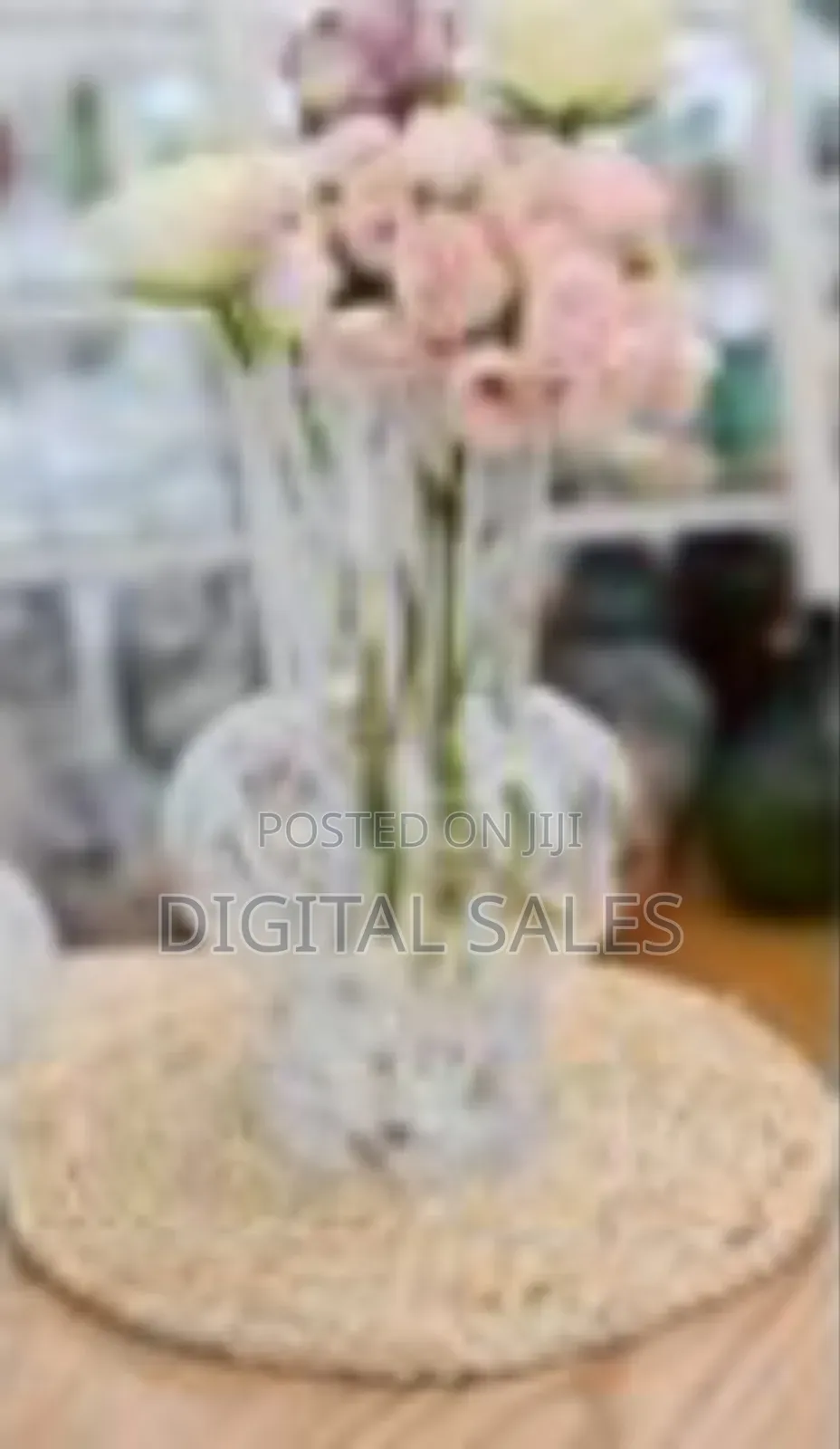 Unique Decorative Glass Flower Vase With Sculptural Shape - Multicolor