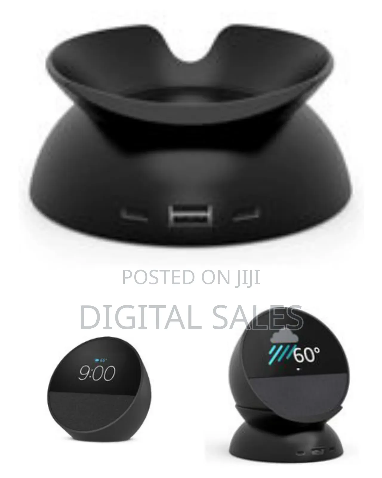 Newest Amazon Echo Spot Alarm Clock W/ Vibrant Sound New Sealed