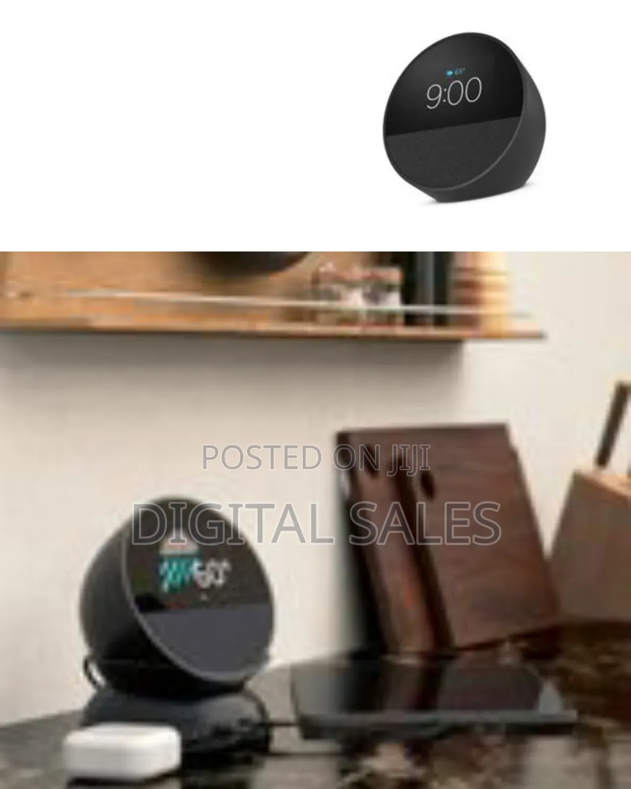 Newest Amazon Echo Spot Alarm Clock W/ Vibrant Sound New Sealed