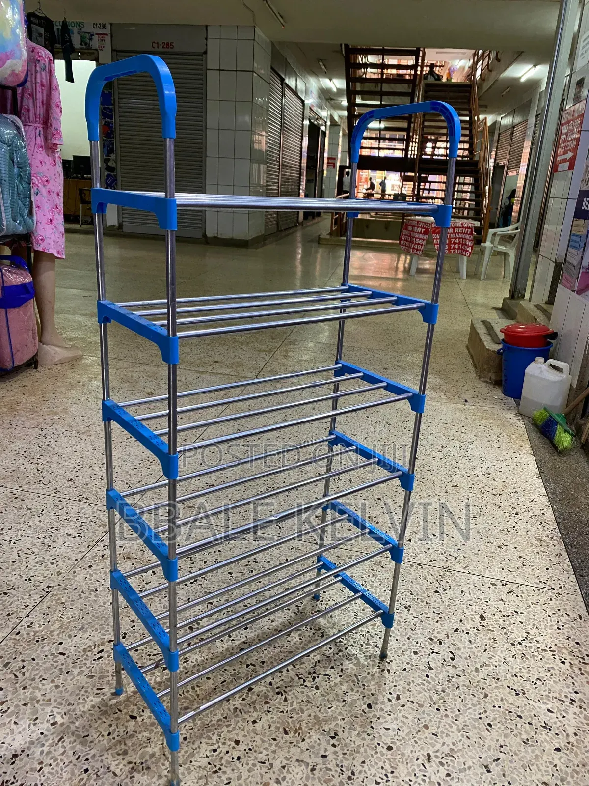 Metallic Shoe Rack Six Tier