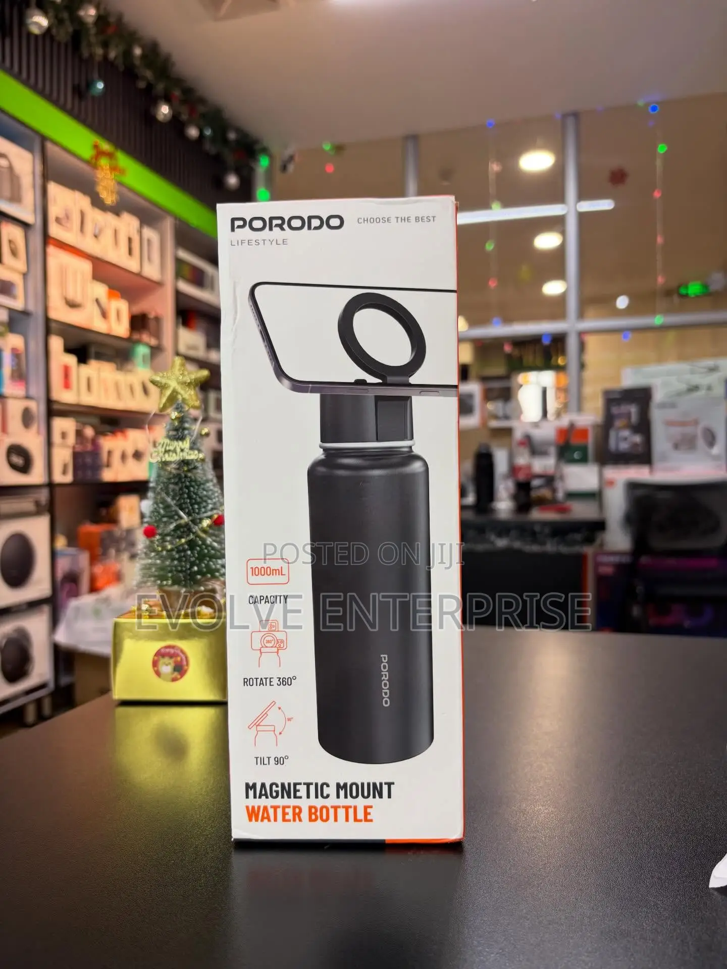 Porodo Lifestyle Magnetic Mount Water Bottle – 1l