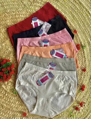 6 Pc Cotton Underwear (Woman Brand) Stretch Low Rise Panties (M-4xl)