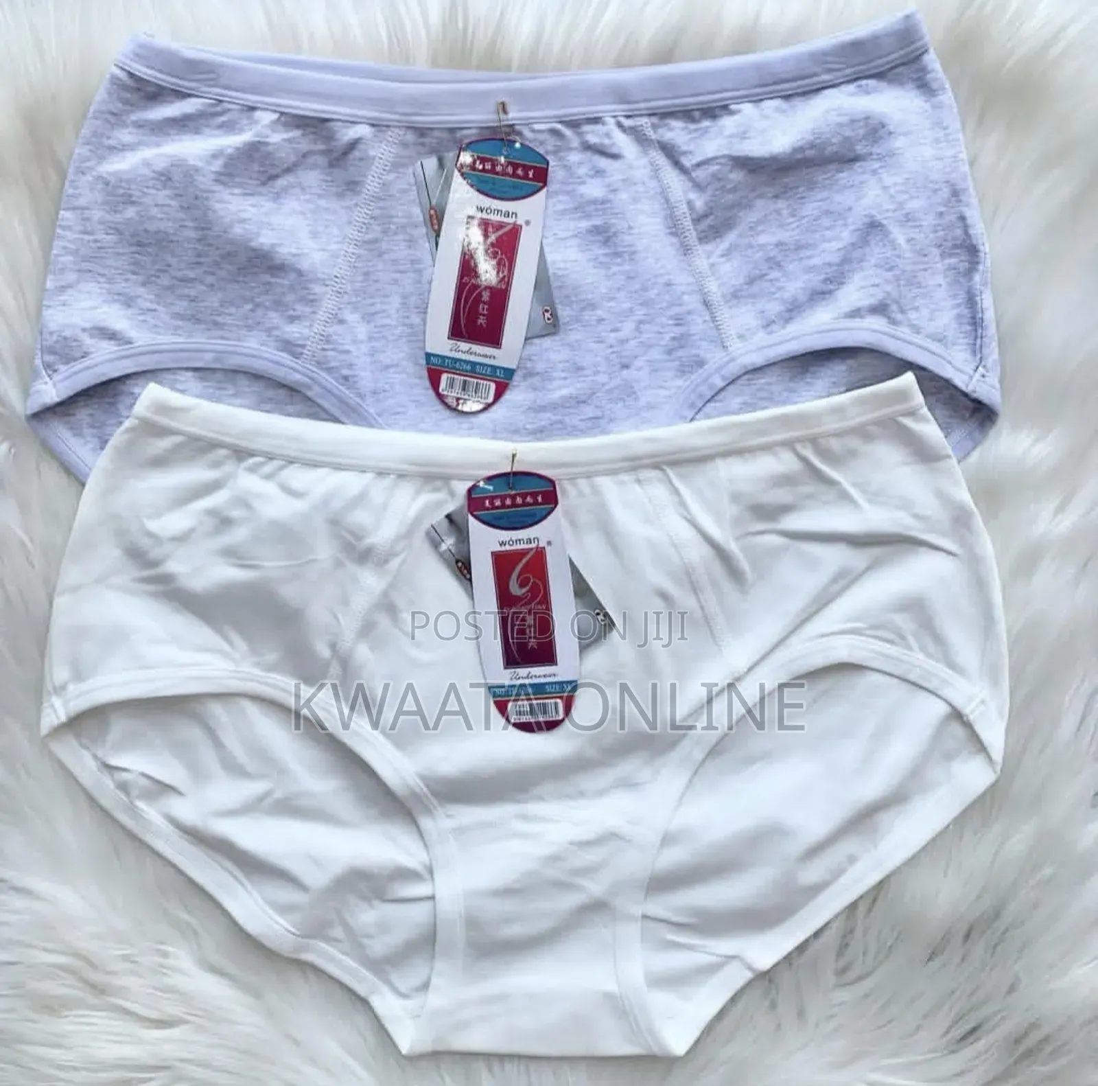 6 Pc Cotton Underwear (Woman Brand) Stretch Low Rise Panties (M-4xl)
