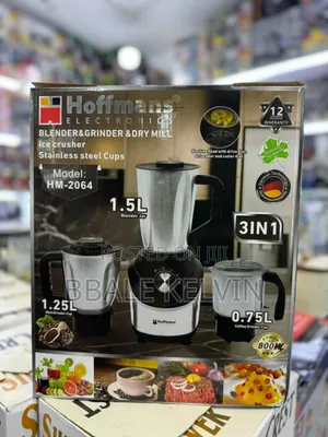 Hoffmans Blender 3 in 1 Metallic Jar