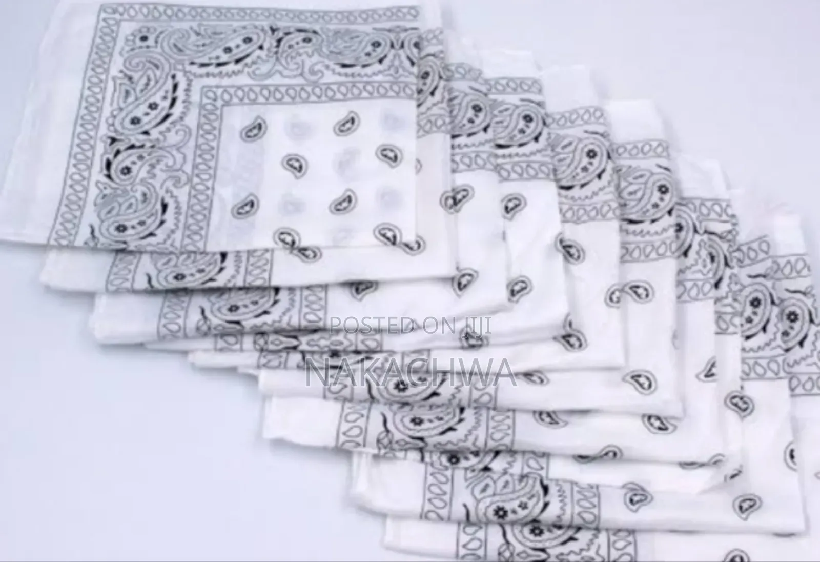 12 Pieces of Good Looking White Bandana