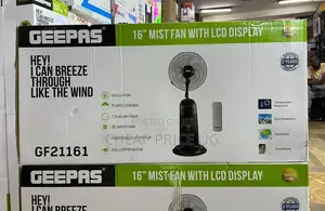 Geepas 16" Mist Fan With LCD Display (Model Gf21161).