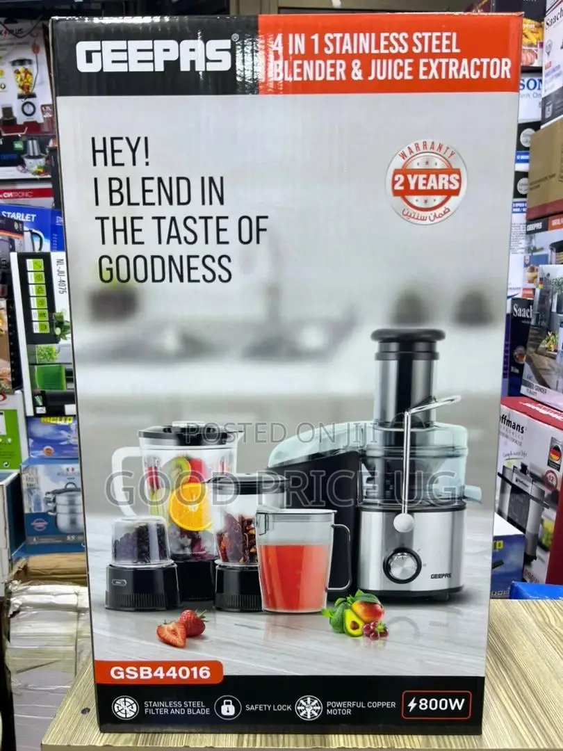 Geeps 4-in-1 Blender Juice Extractor (Gsb44016).