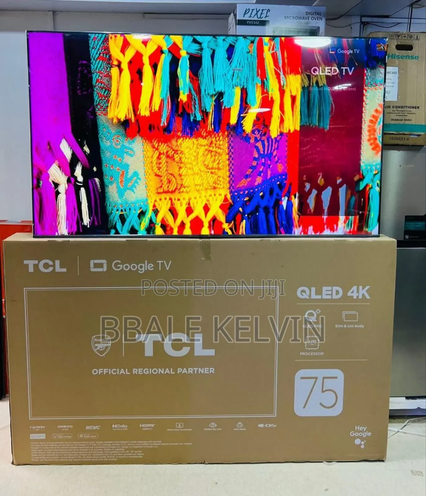TCL 75” Smart Qled Google Tv