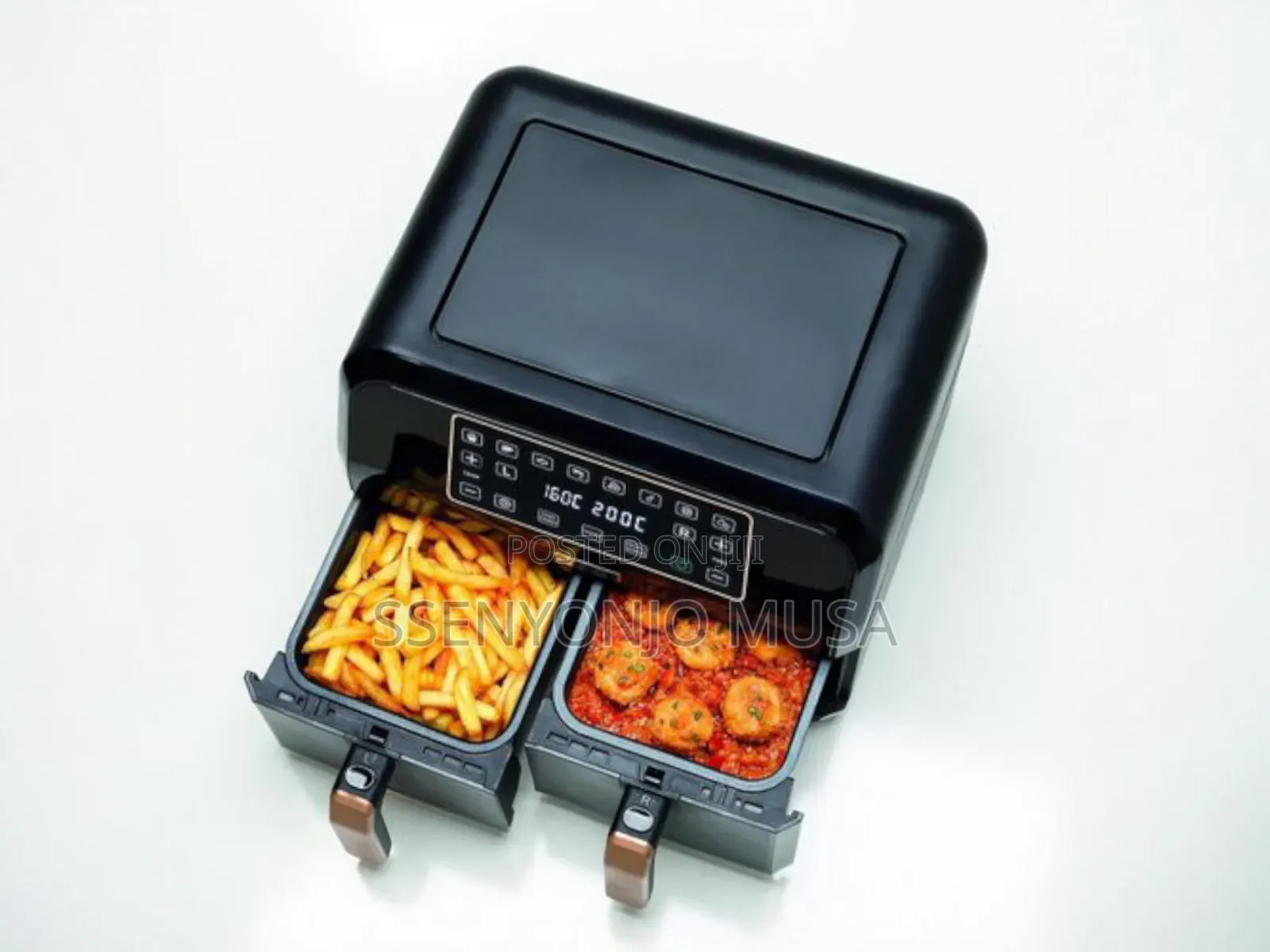 Kenwood Digital Twin Air Fryer 8l(4l+4l) Dual Basket 1700w Hfp70.000bk