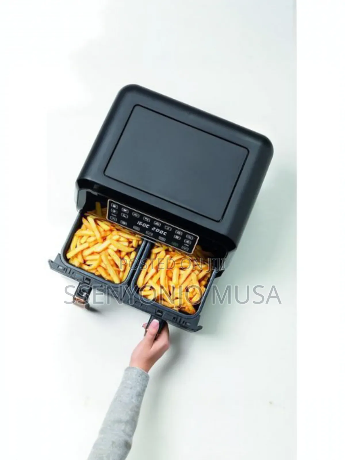 Kenwood Digital Twin Air Fryer 8l(4l+4l) Dual Basket 1700w Hfp70.000bk
