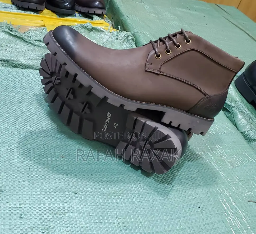 Original Dark Brown Timberland Casual Premium Leather Ankle Boots