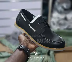 Men’S Black Leather Timberland Smart Casual Low Shoes