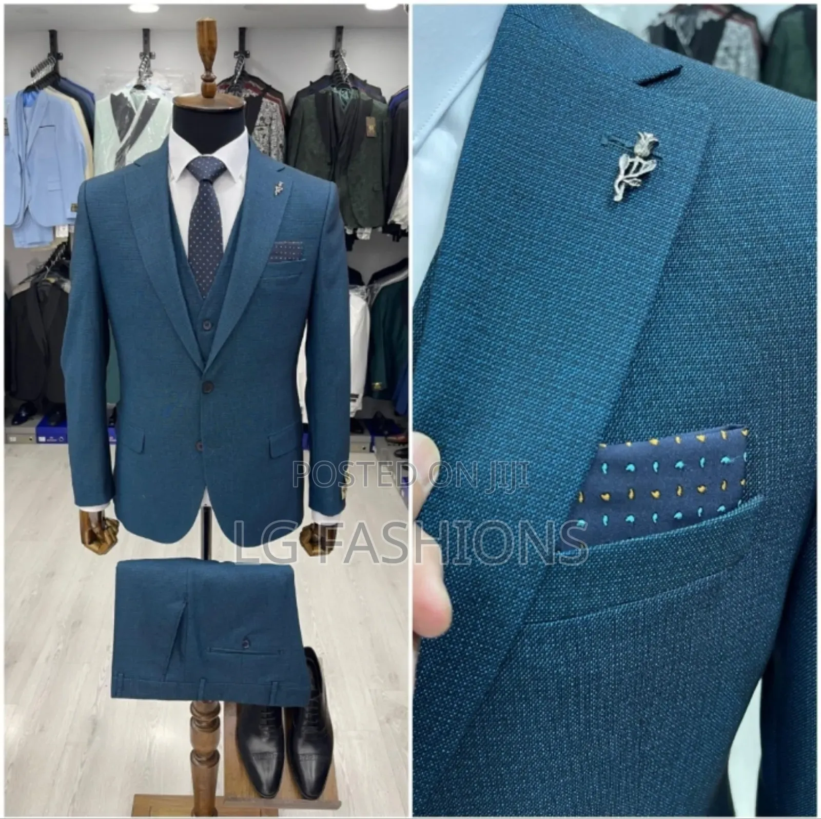 Light Blue Turkish Suit for Men