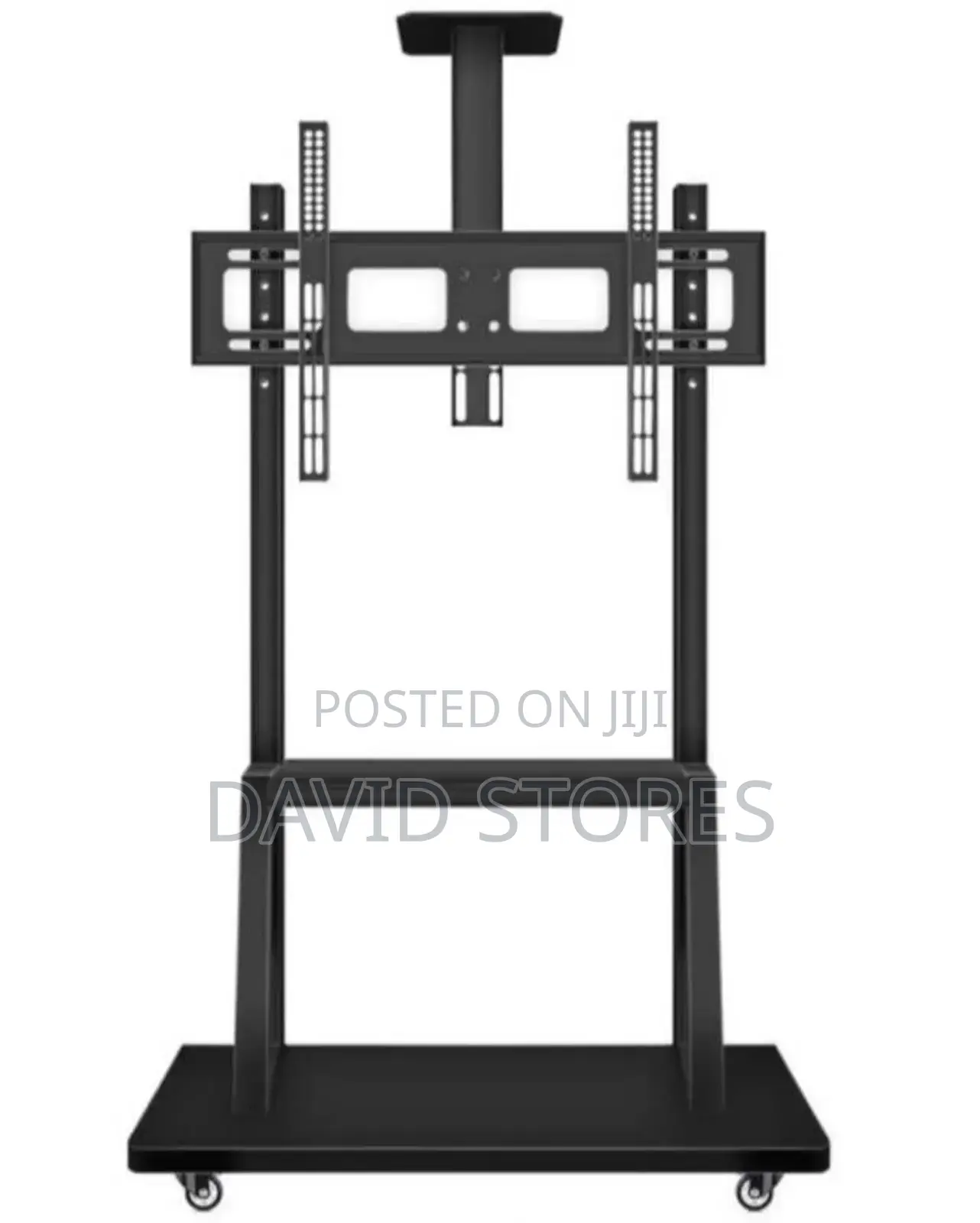 Heavy-Duty Mobile Tv Stand (24–100 Inch) – Adjustable Height + Wheels