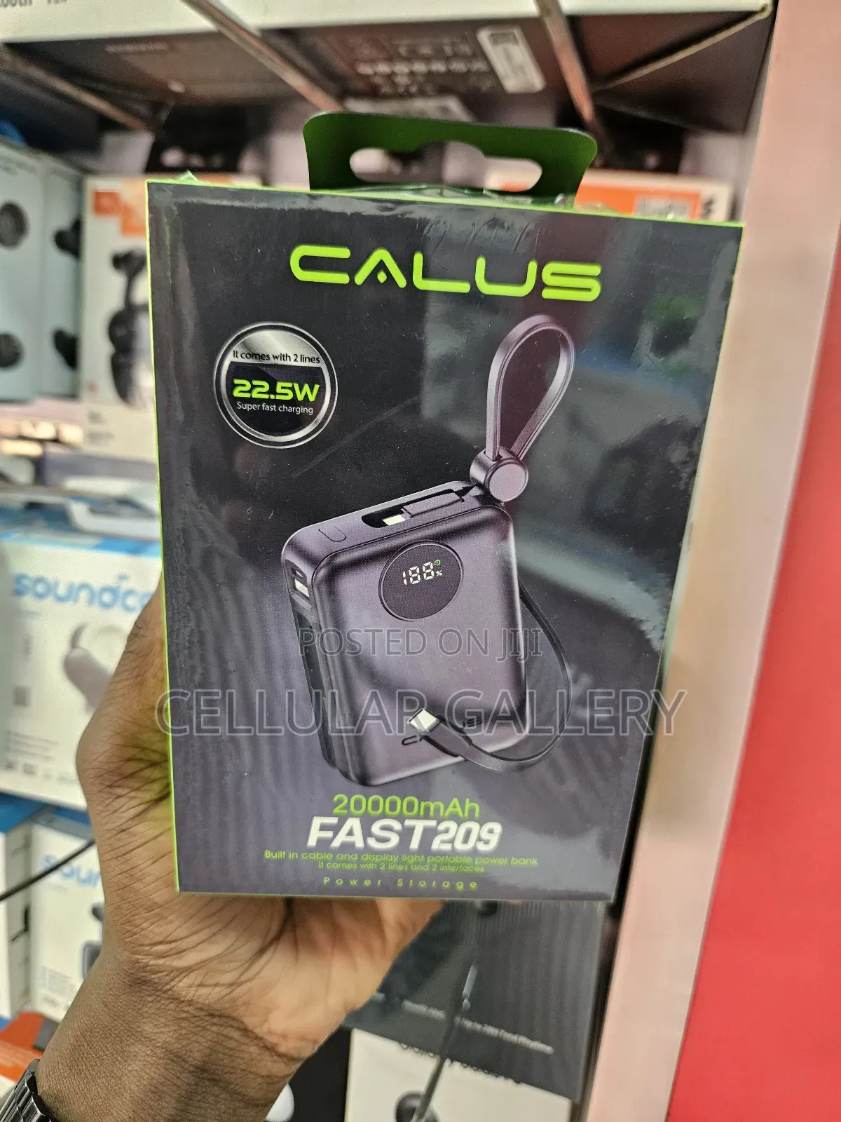 Calus Portable Power Bank Fast209 20,000mah 22.5w