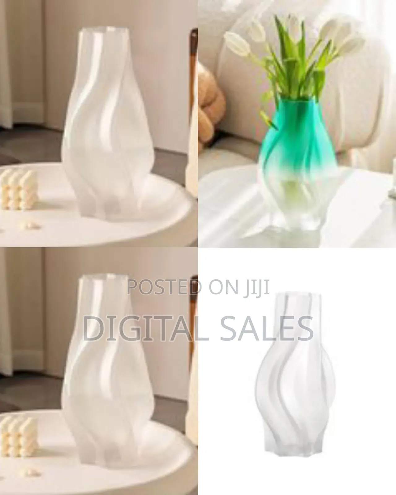 Modern Swirl Decorative Vase - Multicolor