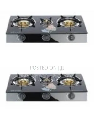 Besse Versatile Three-Burner Gas Stove With Glass Top