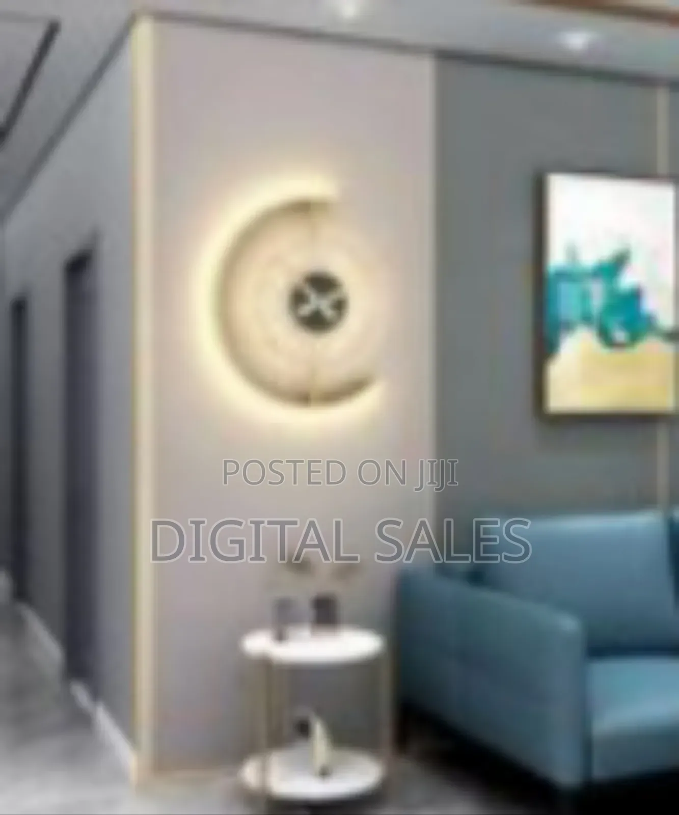 Modern Luminous Wall Clock With Led Backlight