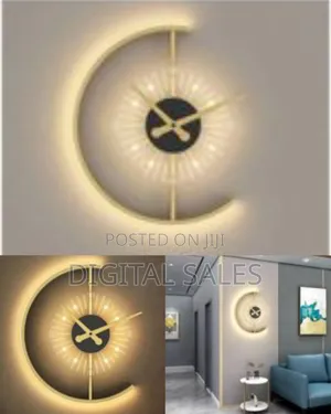 Modern Luminous Wall Clock With Led Backlight