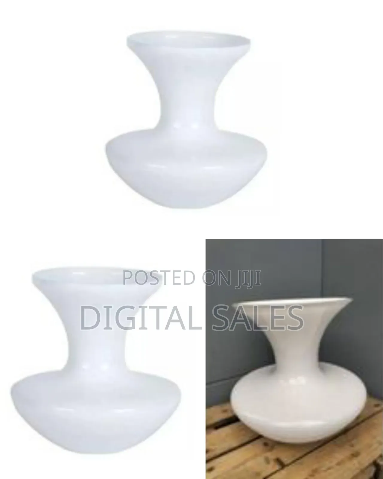 Creative Hourglass-Shaped Glass Vase