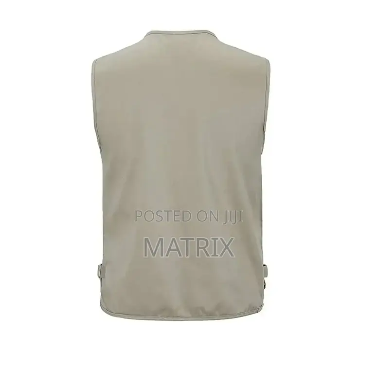 Multi Pocket Press Jacket Journalist Camping Zipper Vest