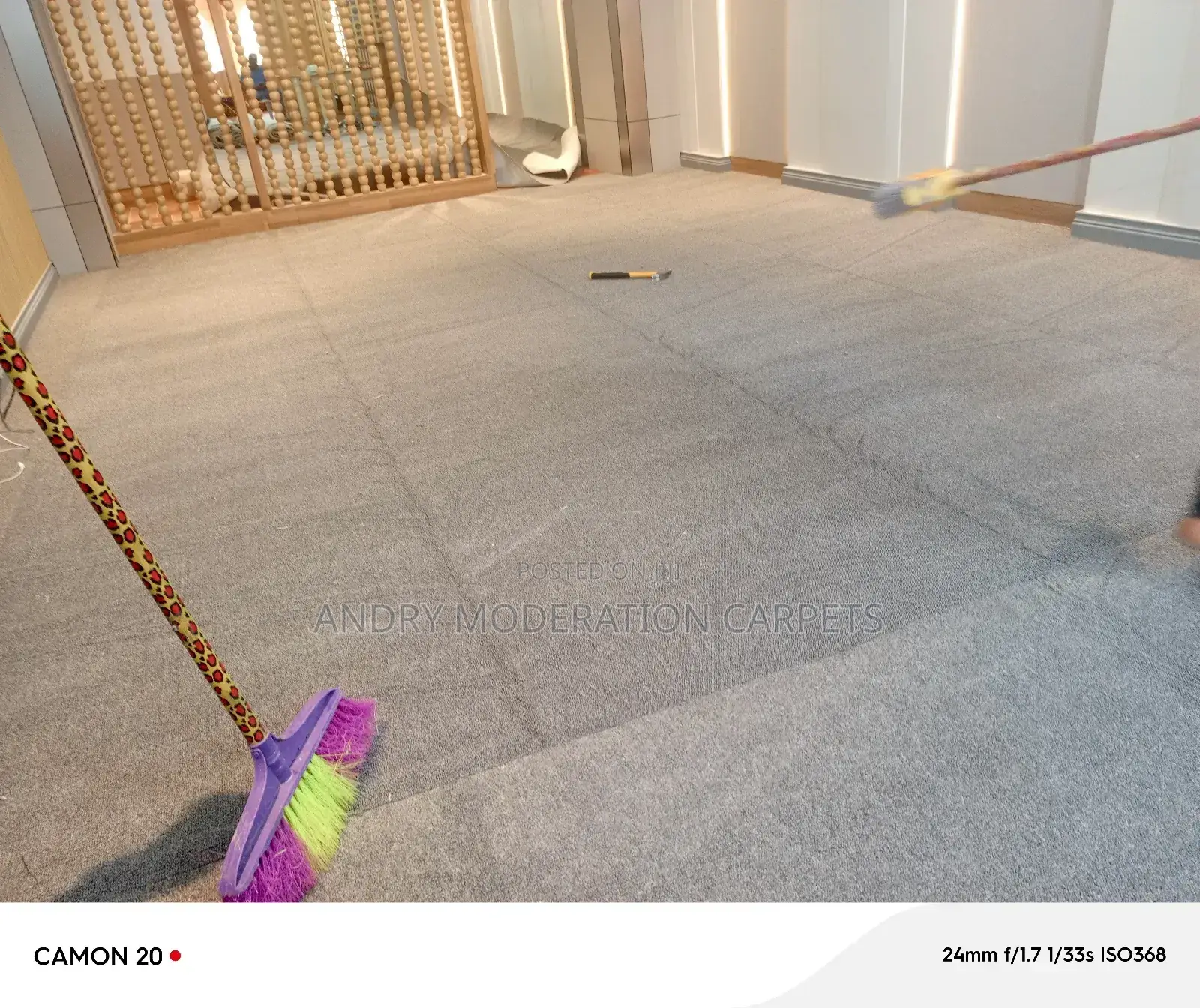 Sliver Light Grey Wall to Wall Woolen Carpets