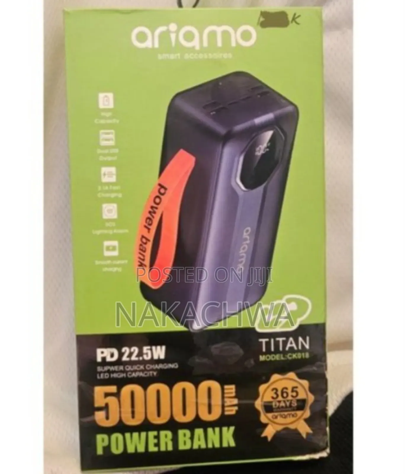 An Oraimo 50000mah Power Bank
