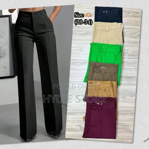 Plain Black Office Ladies Pants