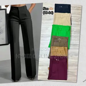 Plain Black Office Ladies Pants