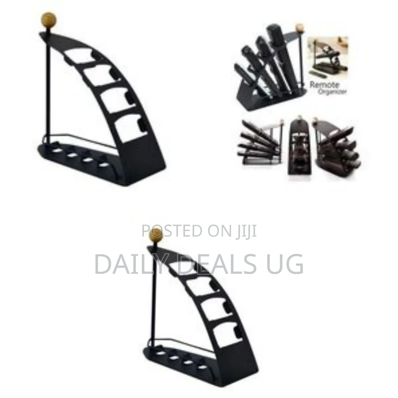 Multi-Slot Remote Control Organizer With Tiered Design - Multicolor