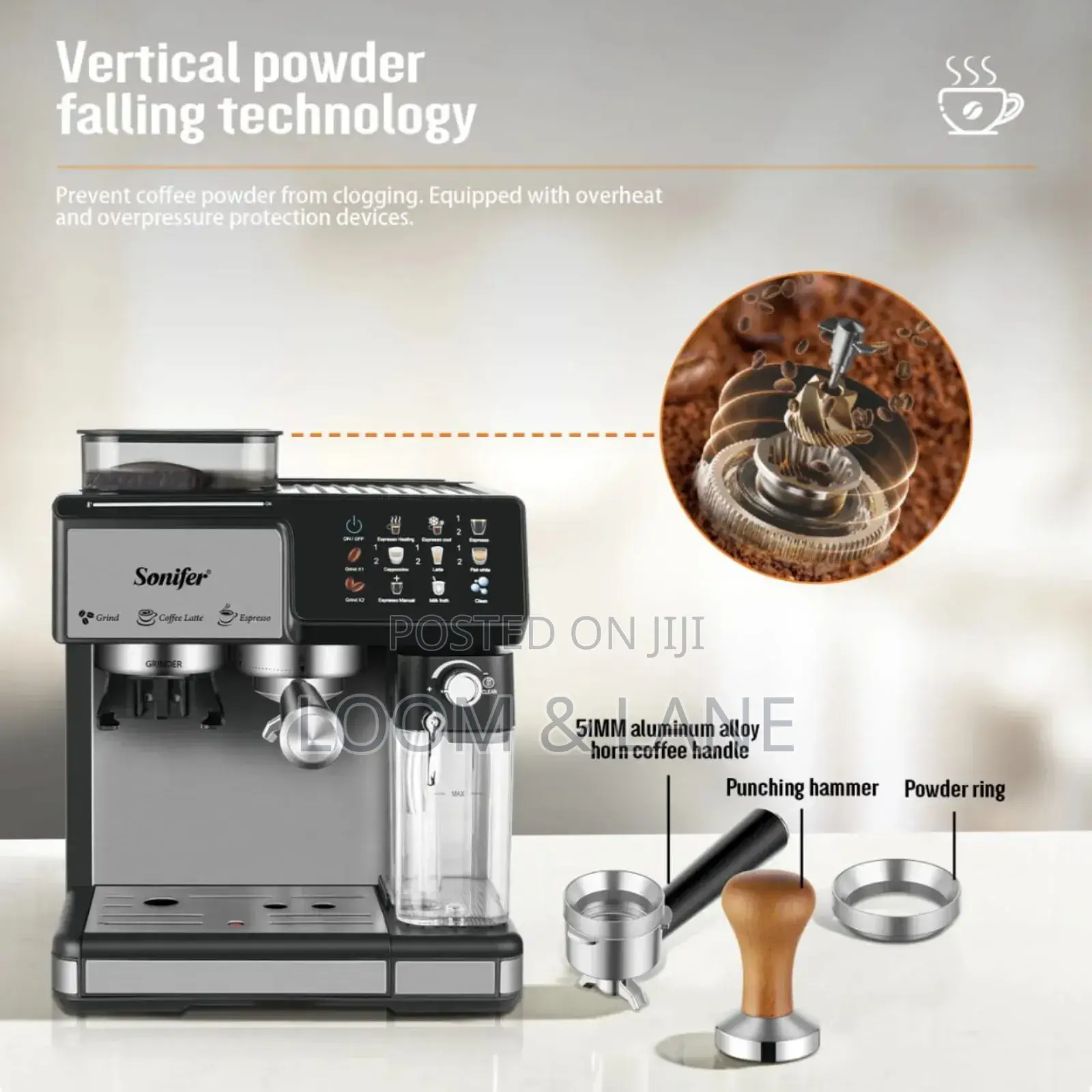 Sonifer Sf-3590 3-in-1 Espresso Coffeemaker