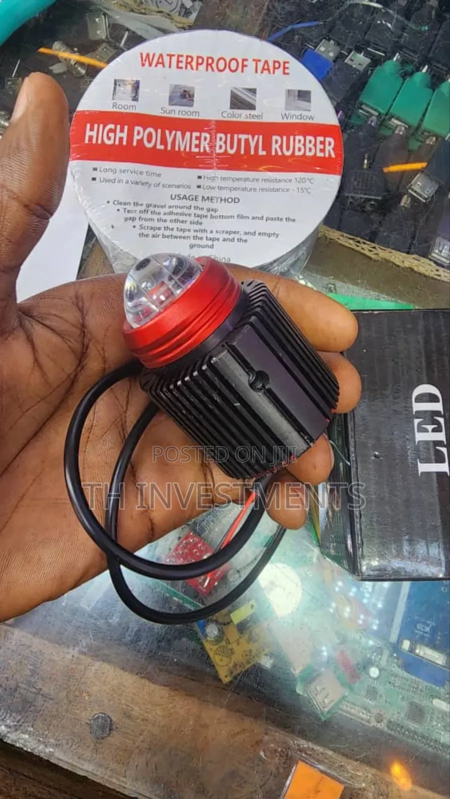 Mini Lens Motorcycle Led Lights Offer White Light, Waterproof