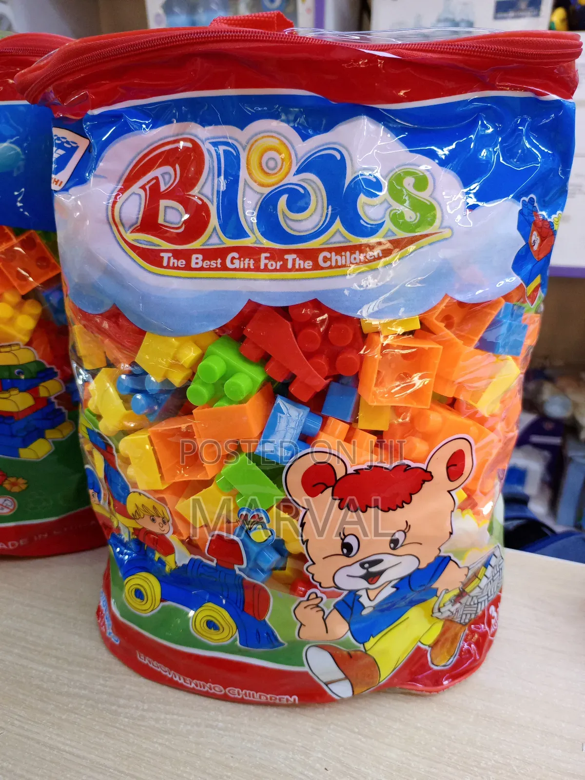 Large PCS Bug Buddies Building Blocks for Children.